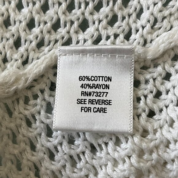Croft & Barrow Cardigan Short White Knit Size M Women's - Picture 4 of 4